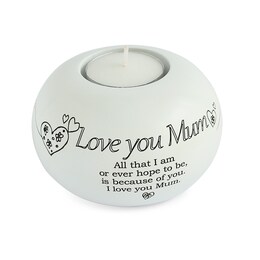 Said With Sentiment Love You Mum Tea Light Candle Holder