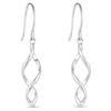 Thumbnail Image 0 of Sterling Silver Twisting Drop Earrings