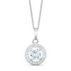 Thumbnail Image 1 of Sterling Silver Cubic Zirconia Round Pendant