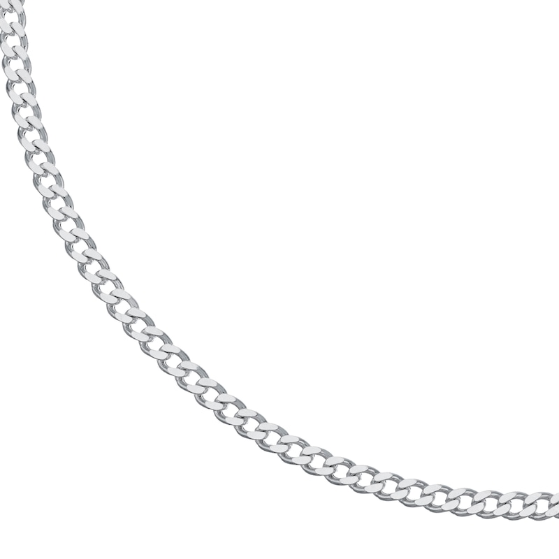 Main Image 1 of Sterling Silver 20" 4mm Curb Chain