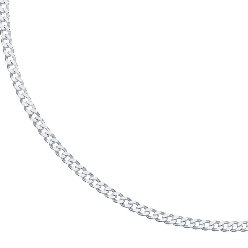 Main Image 1 of Sterling Silver 24" 4mm Curb Chain