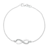 Thumbnail Image 1 of Sterling Silver Cubic Zirconia Infinity Bracelet