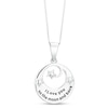 Thumbnail Image 1 of Sterling Silver Rhodium 'Love You To The Moon And Back' Pendant