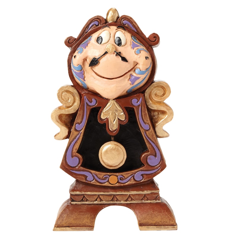 Disney Traditions Cogsworth Keeping Watch Figurine