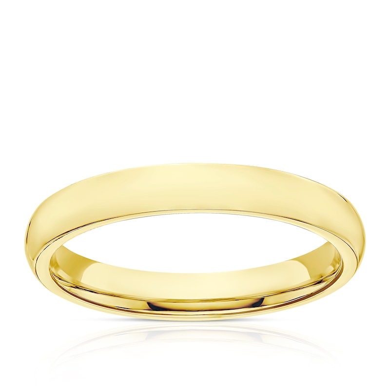Main Image 1 of 18ct Yellow Gold 3mm Super Heavy Court Ring