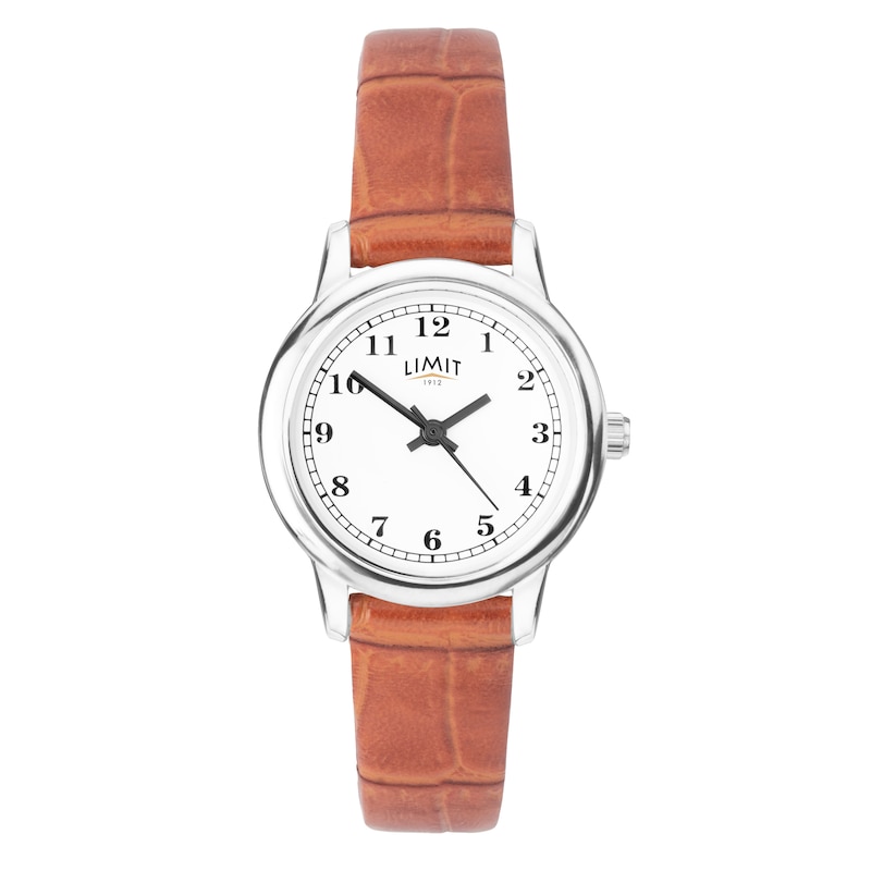 Limit Ladies' Tan Leather Strap Watch