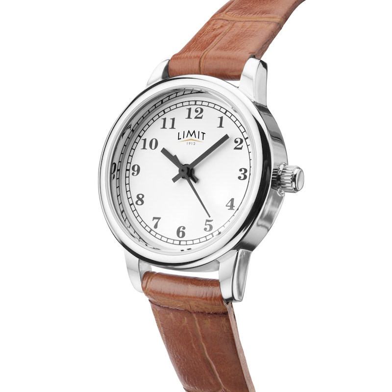 Limit Ladies' Tan Leather Strap Watch