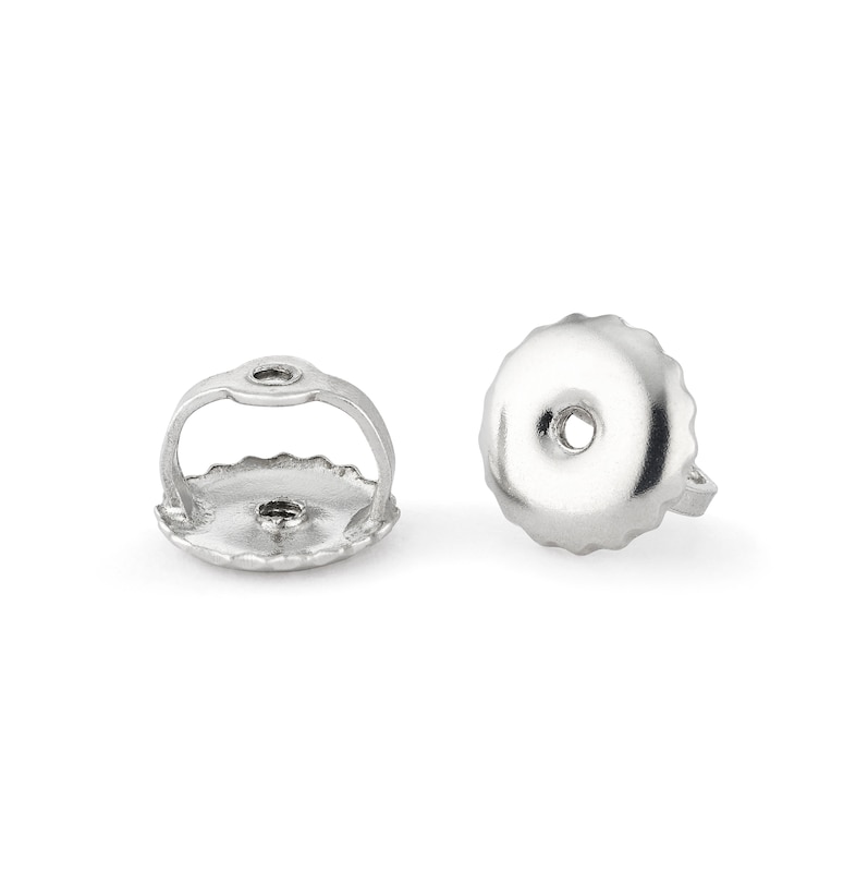 Main Image 3 of 9ct White Gold & 0.25ct Diamond Solitaire Stud Earrings