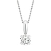 Thumbnail Image 1 of 9ct White Gold 0.20ct Diamond Solitaire Pendant