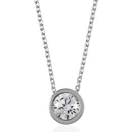 Radley London Sterling Silver Cubic Zirconia Coin Necklace