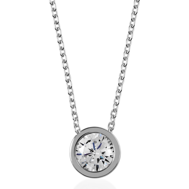 Main Image 1 of Radley London Sterling Silver Cubic Zirconia Coin Necklace