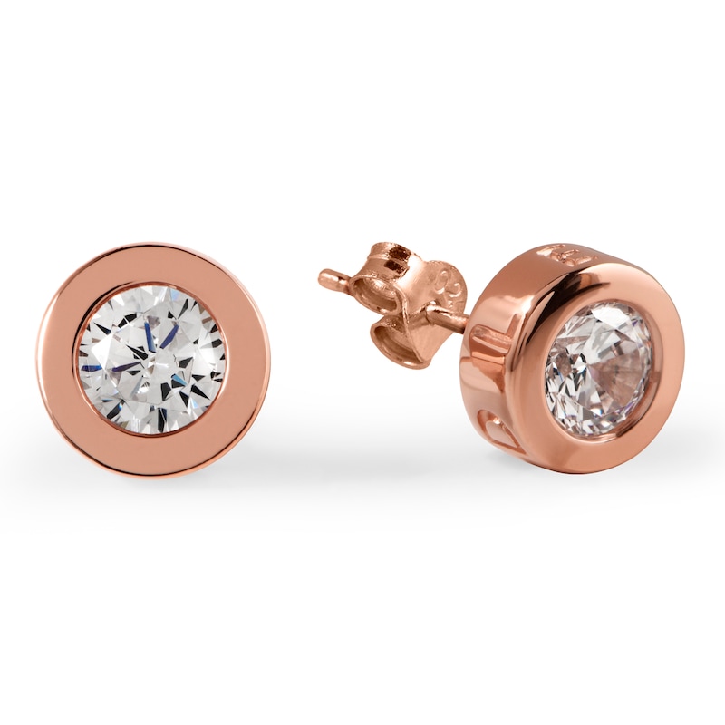 Radley London Rose Gold Plated Cubic Zirconia Stud Earrings