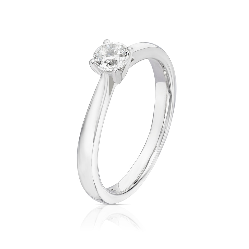 The Forever Diamond Platinum 0.33ct Solitare Ring