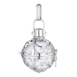 Angel Whisperer Medium Sterling Silver White Chime Pendant