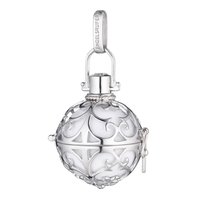Main Image 1 of Angel Whisperer Medium Sterling Silver White Chime Pendant