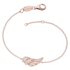 Thumbnail Image 0 of Angel Whisperer Rose Gold Angel Wing Bracelet