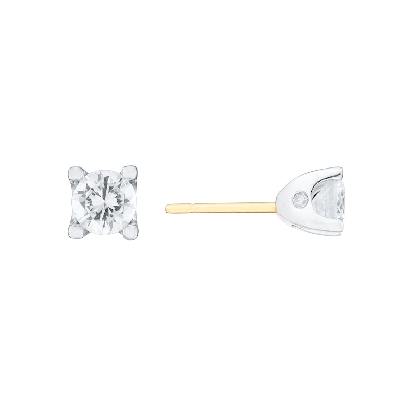 Main Image 1 of The Forever Diamond 18ct Yellow Gold 0.66ct Diamond Stud Earrings