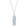 Thumbnail Image 1 of Angel Whisperer Blue Agate Stone Sterling Silver Necklace