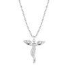 Angel Whisperer Sterling Silver Guardian Angel Necklace