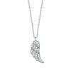 Thumbnail Image 1 of Angel Whisperer Sterling Silver Cubic Zirconia Angel Wing Necklace