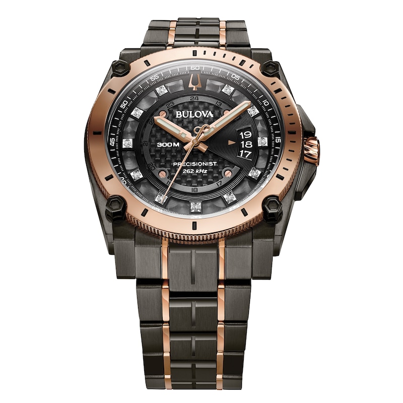 Main Image 3 of Bulova Icon High Precision Men's Diamond Dial Bracelet Watch