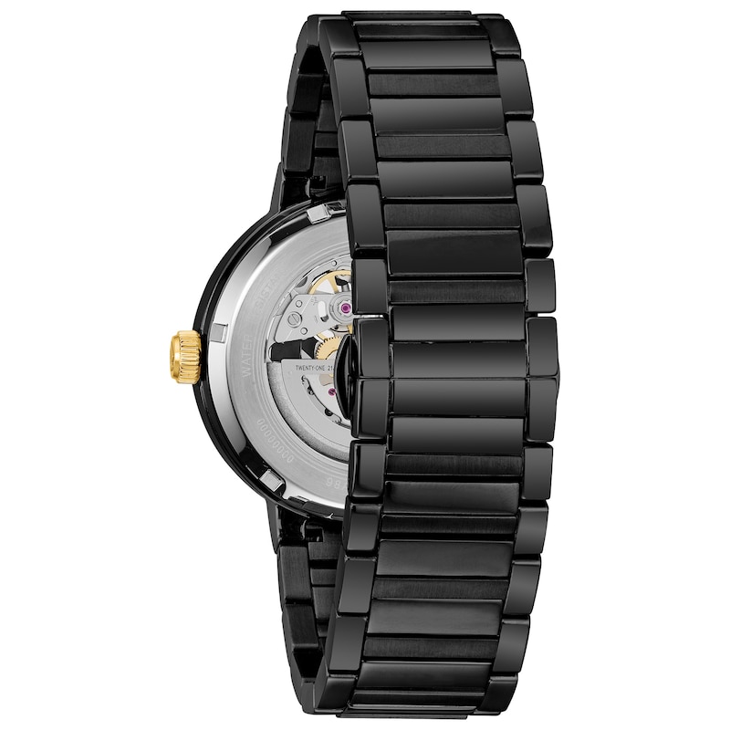 Bulova Men's Modern Automatic  Black Stainless Steel Watch