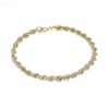Thumbnail Image 2 of 9ct Yellow Gold 7.25" Rope Chain Bracelet
