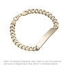 Thumbnail Image 1 of 9ct Yellow Gold 8.25 Inch Curb Chain ID Bracelet