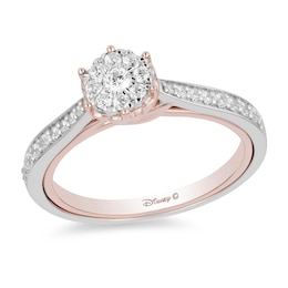 Enchanted Disney Fine Jewellery Rose Gold Diamond Belle Ring