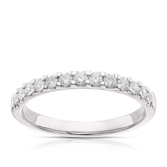 9ct White Gold Eternity 0.33ct Diamond Ring