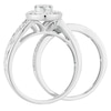 Thumbnail Image 1 of Perfect Fit 9ct White Gold 0.66ct Diamond Pear Bridal Set