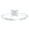 Thumbnail Image 1 of Sterling Silver Diamond Square-Shaped Cluster Ring