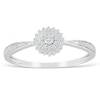 Thumbnail Image 1 of 9ct White Gold 0.10ct Total Diamond Cluster Ring