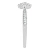 Thumbnail Image 2 of 9ct White Gold 0.10ct Total Diamond Cluster Ring