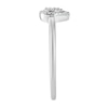 Thumbnail Image 2 of Sterling Silver & Diamond Pear-Shaped Cluster Ring