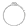 Thumbnail Image 3 of Sterling Silver & Diamond Pear-Shaped Cluster Ring