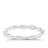 Thumbnail Image 1 of 9ct White Gold Diamond Twisted Eternity Ring
