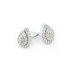 Thumbnail Image 2 of Sterling Silver Diamond Pear Shaped Stud Earrings