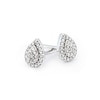 Thumbnail Image 3 of Sterling Silver Diamond Pear Shaped Stud Earrings