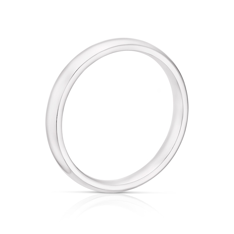 Main Image 2 of 18ct White Gold 3mm Extra Heavy Court Ring