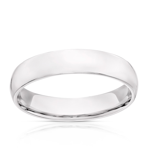 18ct White Gold 5mm Extra Heavy Court Ring