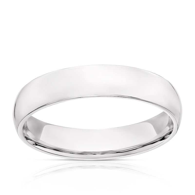 18ct White Gold 5mm Extra Heavy Court Ring