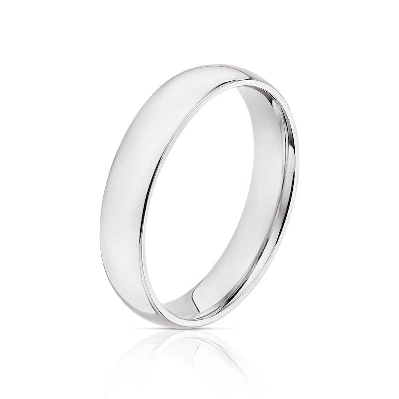 Main Image 2 of 18ct White Gold 5mm Extra Heavy Court Ring