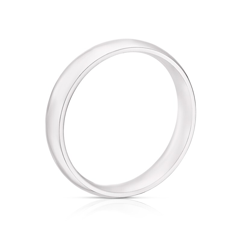 Main Image 3 of 18ct White Gold 5mm Extra Heavy Court Ring