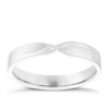 Thumbnail Image 1 of Ladies' 9ct White Gold Plain Twist Band