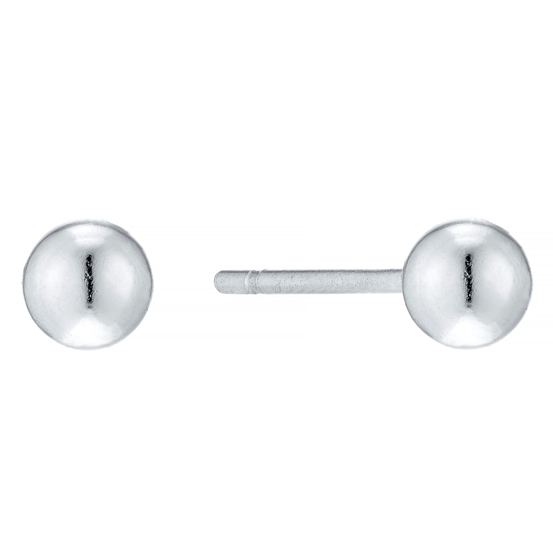 Main Image 1 of Sterling Silver 3mm Ball Stud Earrings