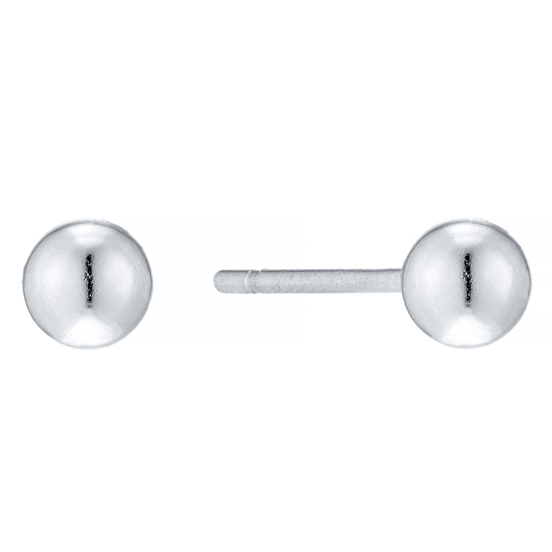 Sterling Silver 3mm Ball Stud Earrings