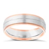 Thumbnail Image 1 of Men's Palladium 500 & 9ct Rose Gold Band