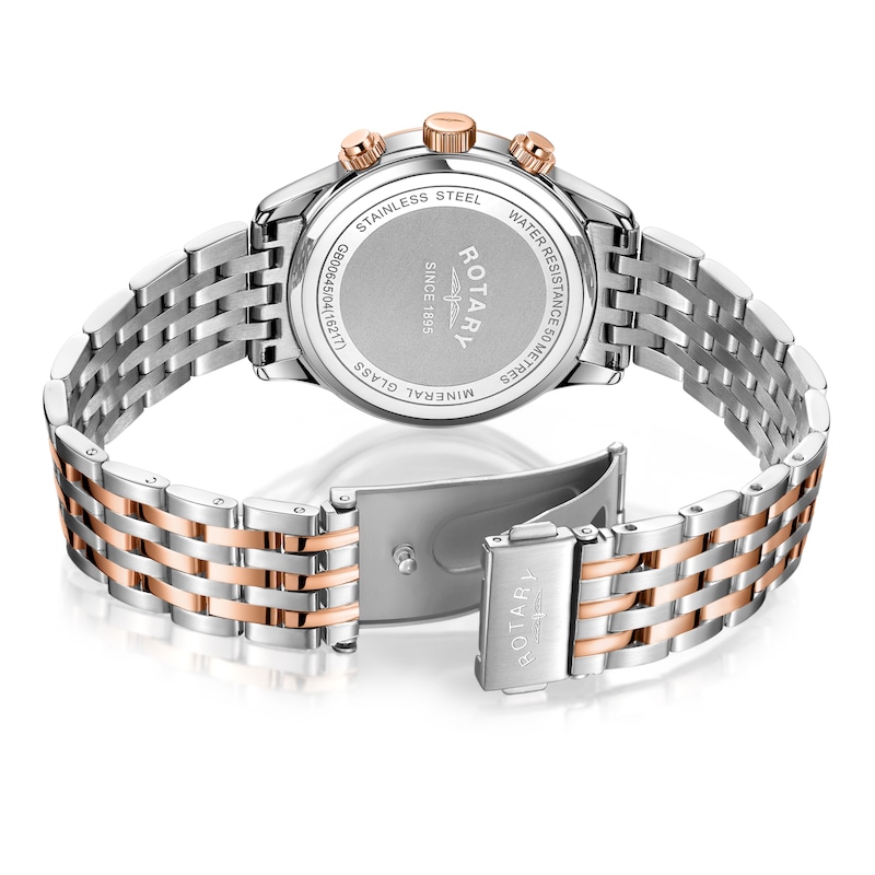 Main Image 3 of Rotary Men's Two Tone Steel Bracelet Chronograph Watch