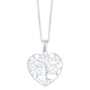 Thumbnail Image 1 of Sterling Silver Tree Design Heart Pendant